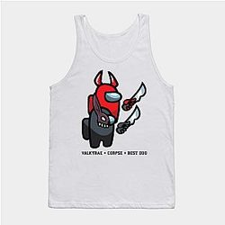 Corpse Husband Tank Tops - Valkyrae Minecraft -Corpse Husband Tank Top TP2212
