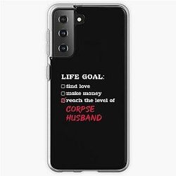 Corpse Husband Cases - Life goal - Corpse Husband Samsung Galaxy Soft Case RB2112