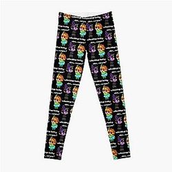 Corpse Husband Leggings - Corpse Husband and Sykkuno Chibi   Leggings RB2112