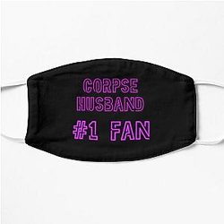 Corpse Husband Face Masks - Corpse Husband # 1 fan Flat Mask RB2112