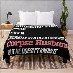 Corpse Husband Blanket - Relationship with Corpse Husband Throw Blanket RB2112