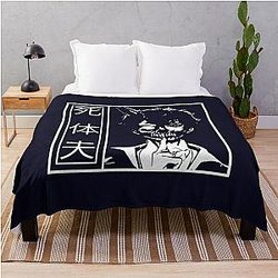 Corpse Husband Blanket - Corpse Husband Japanese Text Light  Corpse Husband Throw Blanket RB2112