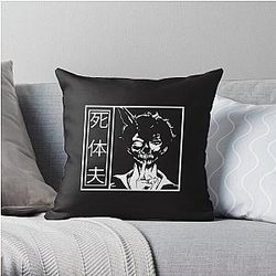 Corpse Husband Pillows - Corpse Husband Japanese Text Light  Corpse Husband Throw Pillow RB2112