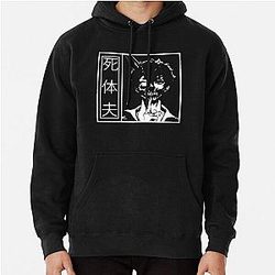 Corpse Husband Hoodies - Corpse Husband Japanese Text Light | Corpse Husband Design Pullover Hoodie RB2112