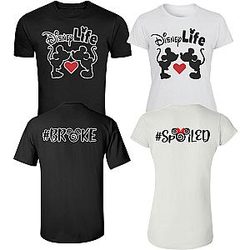 Disney Anniversary Disney Life Spoiled Brook , Celebrating Anniversary at Disney with couples matching valentine family matching tshirt