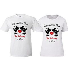 Celebrating Our Anniversary at Disney with custom couples matching valentine family matching tshirts