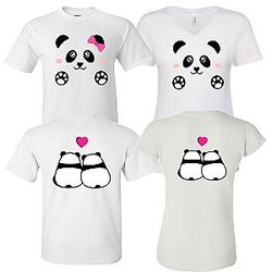 Panda  Love You , Celebrating Anniversary couples matching valentine family matching tshirt