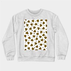 Cow Print Sweatshirts - Brown Cow Spots Sweatshirt TP0212