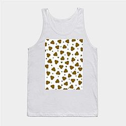 Cow Print Tank Tops - Brown Cow Spots Tank Top TP0212