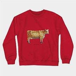 Cow Print Sweatshirts - Jungle cow Sweatshirt TP0212