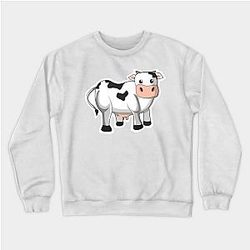Cow Print Sweatshirts - Cow : Friendly Animal Sweatshirt TP0212