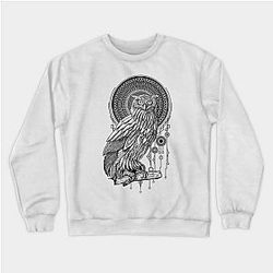 Cow Print Sweatshirts - Owl Nouveau II Sweatshirt TP0212