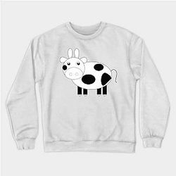 Cow Print Sweatshirts - Cow : Milky Animal Sweatshirt TP0212