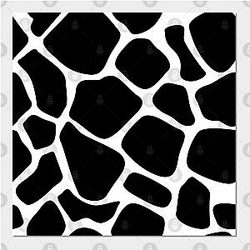 Cow Print Posters - Cow print mask for women Poster TP0212
