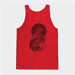 Cow Print Tank Tops - Owl Nouveau II Tank Top TP0212