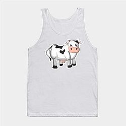 Cow Print Tank Tops - Cow : Friendly Animal Tank Top TP0212