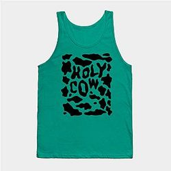 Cow Print Tank Tops - Holy Cow Print Tank Top TP0212