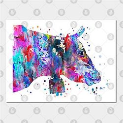 Cow Print Posters - Highland cow Poster TP0212