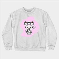 Cow Print Sweatshirts - Cute Cow Character Sweatshirt TP0212