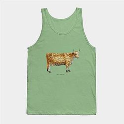 Cow Print Tank Tops - Jungle cow Tank Top TP0212