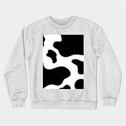 Cow Print Sweatshirts - Cow Print Pattern Skin Moo Moo Cool Animal Lover Gifts Sweatshirt TP0212