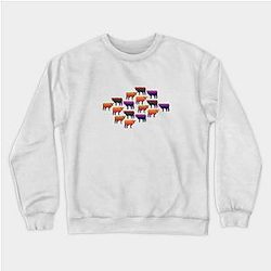 Cow Print Sweatshirts - Colorful Cow Pattern - Rustic Farmers Design Sweatshirt TP0212