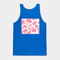 Cow Print Tank Tops - Strawberry cow Tank Top TP0212