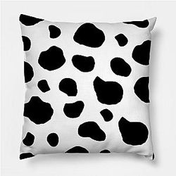 Cow Print Pillows - Cow Print, Cow Pattern, Cow Spots, Black And White Pillow TP0212