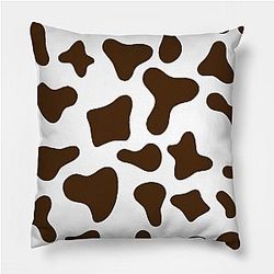 Cow Print Pillows - Chocolate Brown Cow Print Pillow TP0212