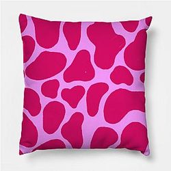 Cow Print Pillows - Pink cow print design Pillow TP0212