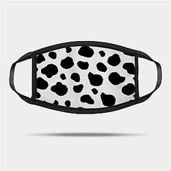 Cow Print Face Masks - Cow Print, Cow Pattern, Cow Spots, Black And White Mask TP0212