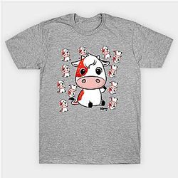 Cow Print T-Shirts - Strawberry the Cow by Big Chief T-Shirt TP0212