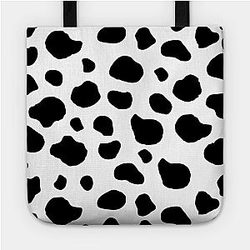 Cow Print Bags - Cow Print, Cow Pattern, Cow Spots, Black And White Tote TP0212