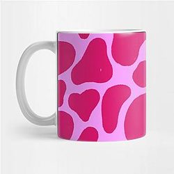 Cow Print Mugs - Pink cow print design Mug TP0212