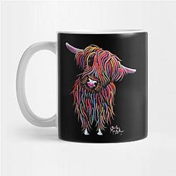 Cow Print Mugs - Scottish Highland Hairy Cow ' BoLLY ' Mug TP0212