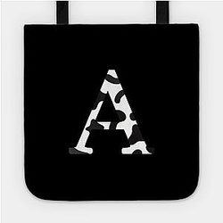 Cow Print Bags - Cow print A Letter Tote TP0212