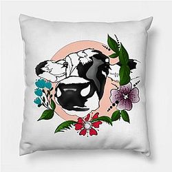 Cow Print Pillows - Cow illustration Pillow TP0212