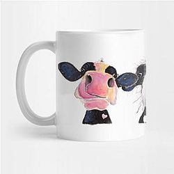 Cow Print Mugs - Cow PRiNT ' THe NoSeY CoWS ' T-SHiRTS, BaGS, CLoCK, SWeaTSHiRT, WaLL ART Mug TP0212