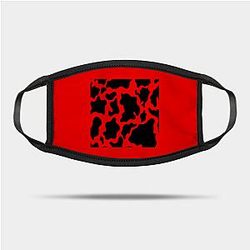 Cow Print Face Masks - Cow Print Farmer Pattern Mask TP0212