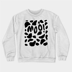 Cow Print Sweatshirts - Cow Print Halloween M O O ! Sweatshirt TP0212