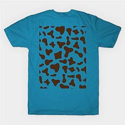 Cow Print T-Shirts - Chocolate Brown Cow Print T-Shirt TP0212