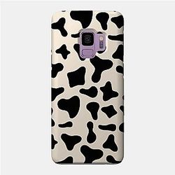 Cow Print Cases - Black Dairy Cow Print Pattern on Milk Background Case TP0212
