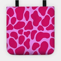 Cow Print Bags - Pink cow print design Tote TP0212