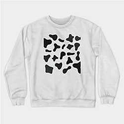 Cow Print Sweatshirts - Cow Print pattern design Sweatshirt TP0212