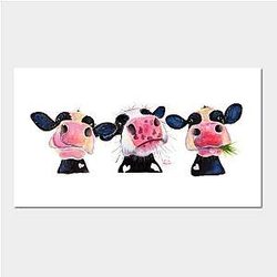 Cow Print Posters - Cow PRiNT ' THe NoSeY CoWS ' T-SHiRTS, BaGS, CLoCK, SWeaTSHiRT, WaLL ART Poster TP0212