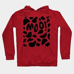 Cow Print Hoodies - Cow Print Halloween M O O ! Hoodie TP0212