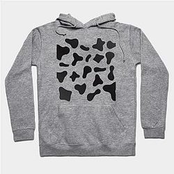 Cow Print Hoodies - Cow Print pattern design Hoodie TP0212