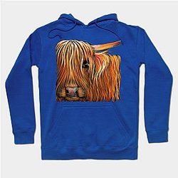 Cow Print Hoodies - SCoTTiSH HiGHLaND CoW ' BuTTeRNuT ' Hoodie TP0212