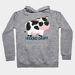 Cow Print Hoodies - Legend Dairy Hoodie TP0212