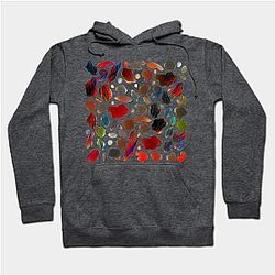 Cow Print Hoodies - Colored cow texture Hoodie TP0212